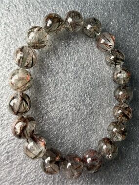 HQ Rutilated Quartz Natural Crystal Bracelet